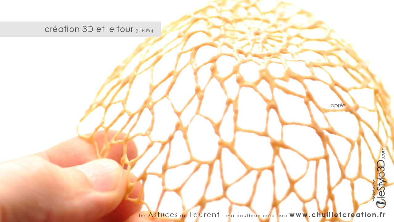 astuce d'utilisation du stylo 3D - corbeille au four