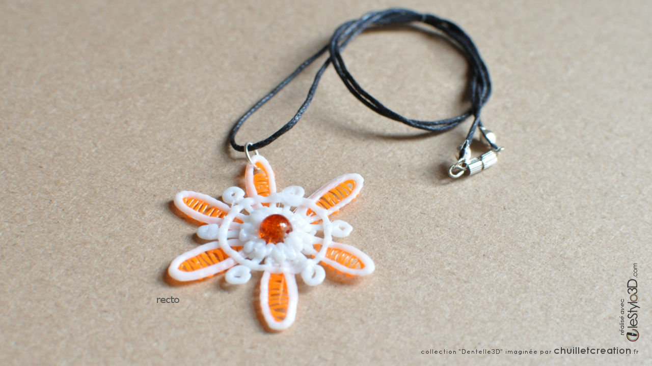 Bijoux lotx3 f01 orange 04 collier